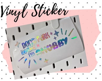 Pegatina para coche "SOY GORDITO" - Vinilo divertido, no aparques demasiado cerca