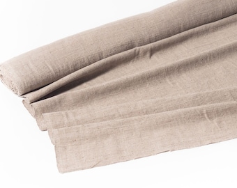 Handwoven Cotton and Hemp Fabric | Brown Beige | Hand Spun | Organic | 96 cm wide | 200gsm | Per meter or Any Length Custom Order