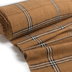 Handwoven Hand Spun Naturally Brown Cotton Fabric | Natural Dye | Pure Cotton | Organic | 100 cm wide | Per meter or Any Length Custom Order