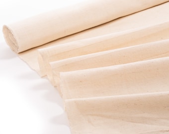 Handwoven Natural White Light Weight Fabric | Pure Cotton  | 73 cm wide | Per meter or Any Length Custom Order