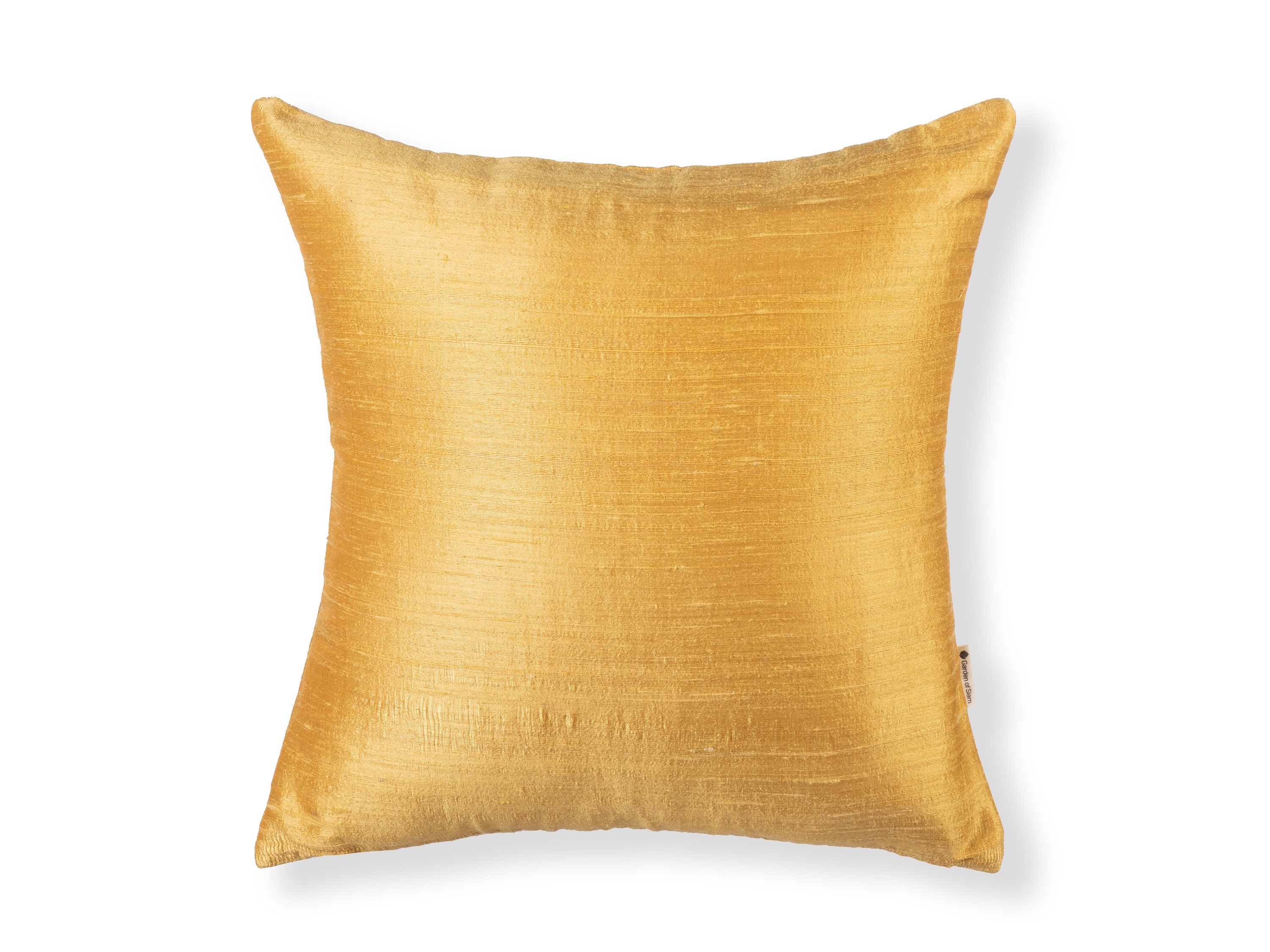 Gold Raw Silk Cushion Cover Handwoven Etsy
