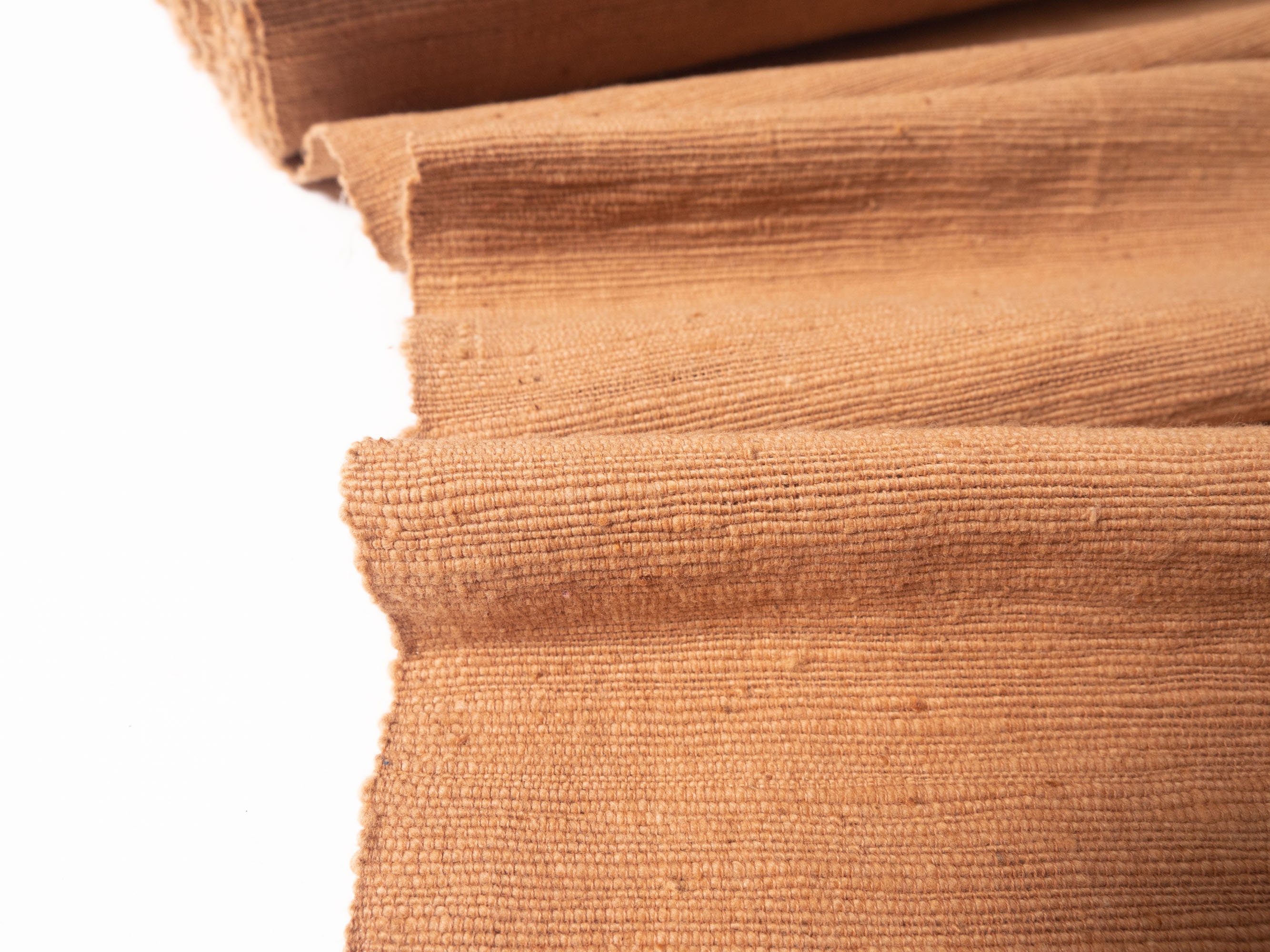 Handwoven Brown Cotton Fabric Hand Spun Natural Dyes Etsy