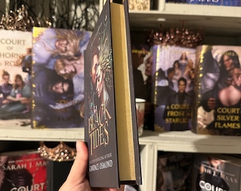 Romantasy Book | Special Edition Fantasy Romance | Black Tides | Signed Hardcover | Signed Books | Candace Osmond | Sprayed Edges