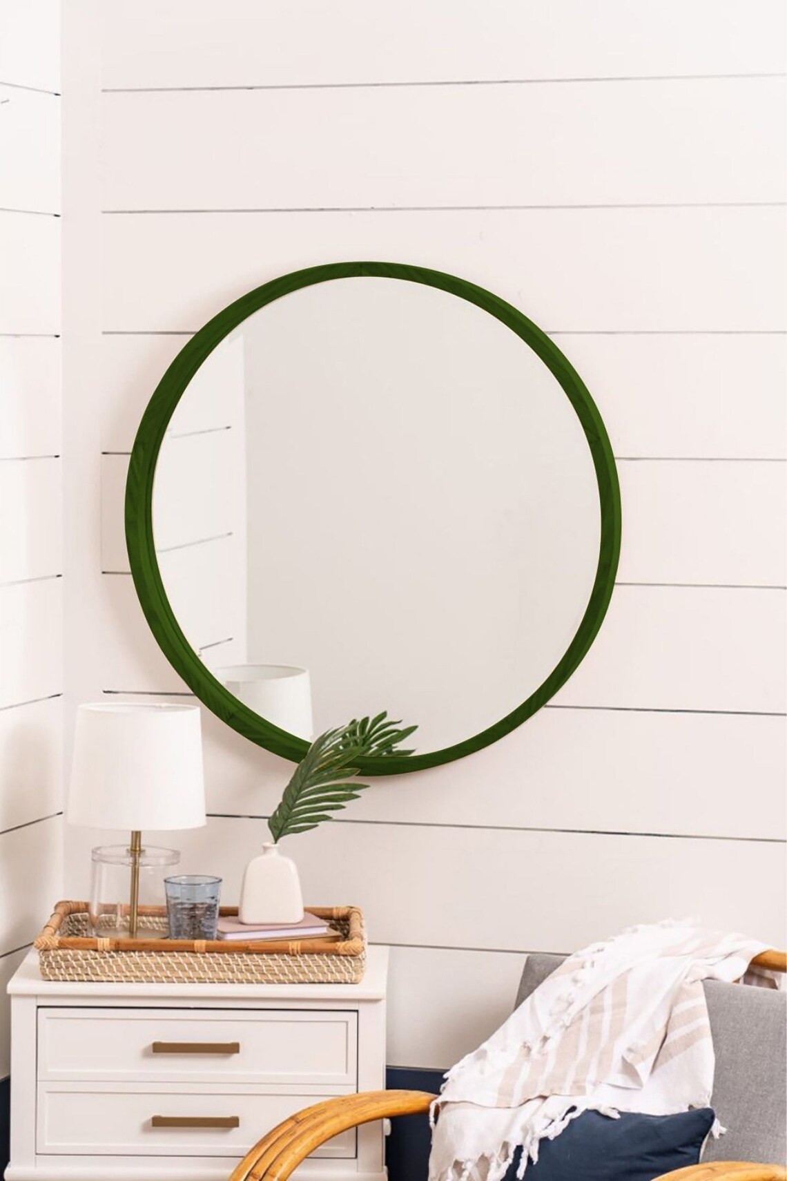 Große Massivholz Rahmen Wandspiegel Badezimmerspiegel | Etsy