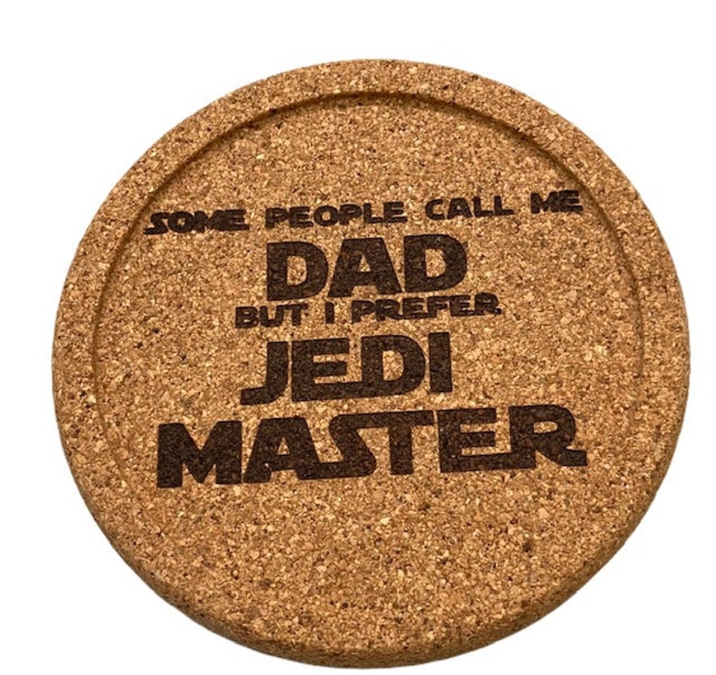 Star Wars Rimmed Coaster Coasters Star Wars Themed Coasters Stormtropper Baby Yoda Obi Wan Kanobi Yoda Cork Coasters Princess Leia