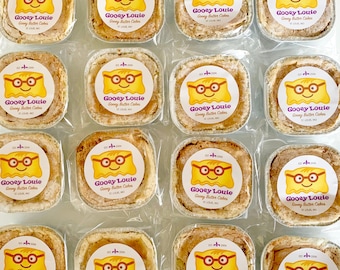 30 BULK Gooey Louie Mini Gooey Butter Cakes (Individual Servings)- Perfect for Gift Bags or Party Favors SHIPPING INCLUDED