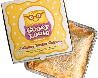 Gooey Louie Gooey Butter Cake — ORIGINAL 8x8 St Louis Favorite Dessert in Gift Box