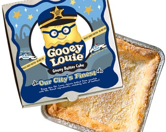 Police Appreciation Gooey Butter Cake- Gooey Louie Gift Box SHIPPING INCLUDED