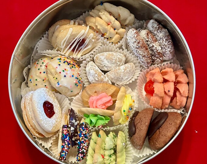 Holiday Cookie Assortment. Cookie Gift TIN. - Etsy