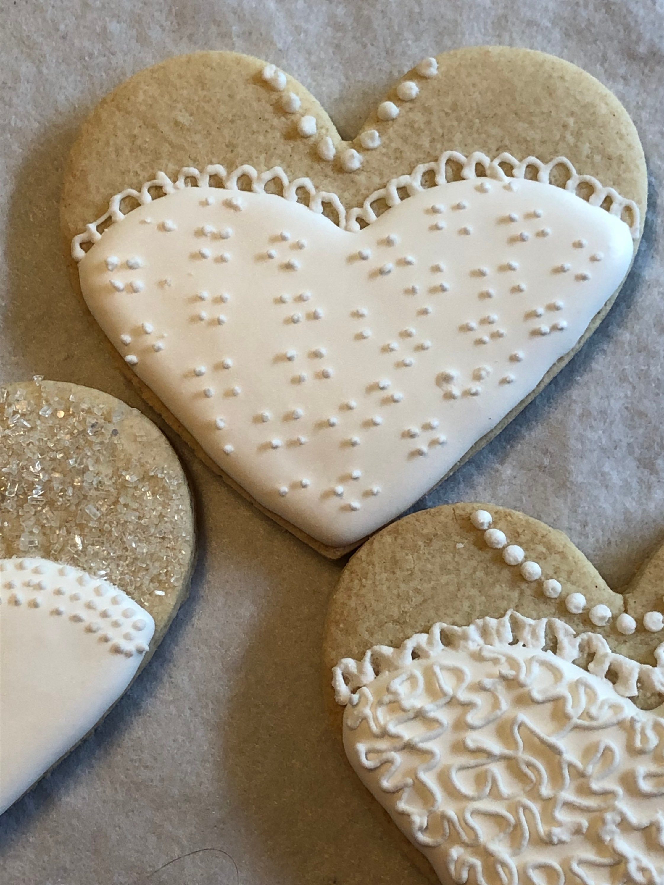 Wedding Theme Cookies Heart Shape Bride And Groom Bridal Shower 