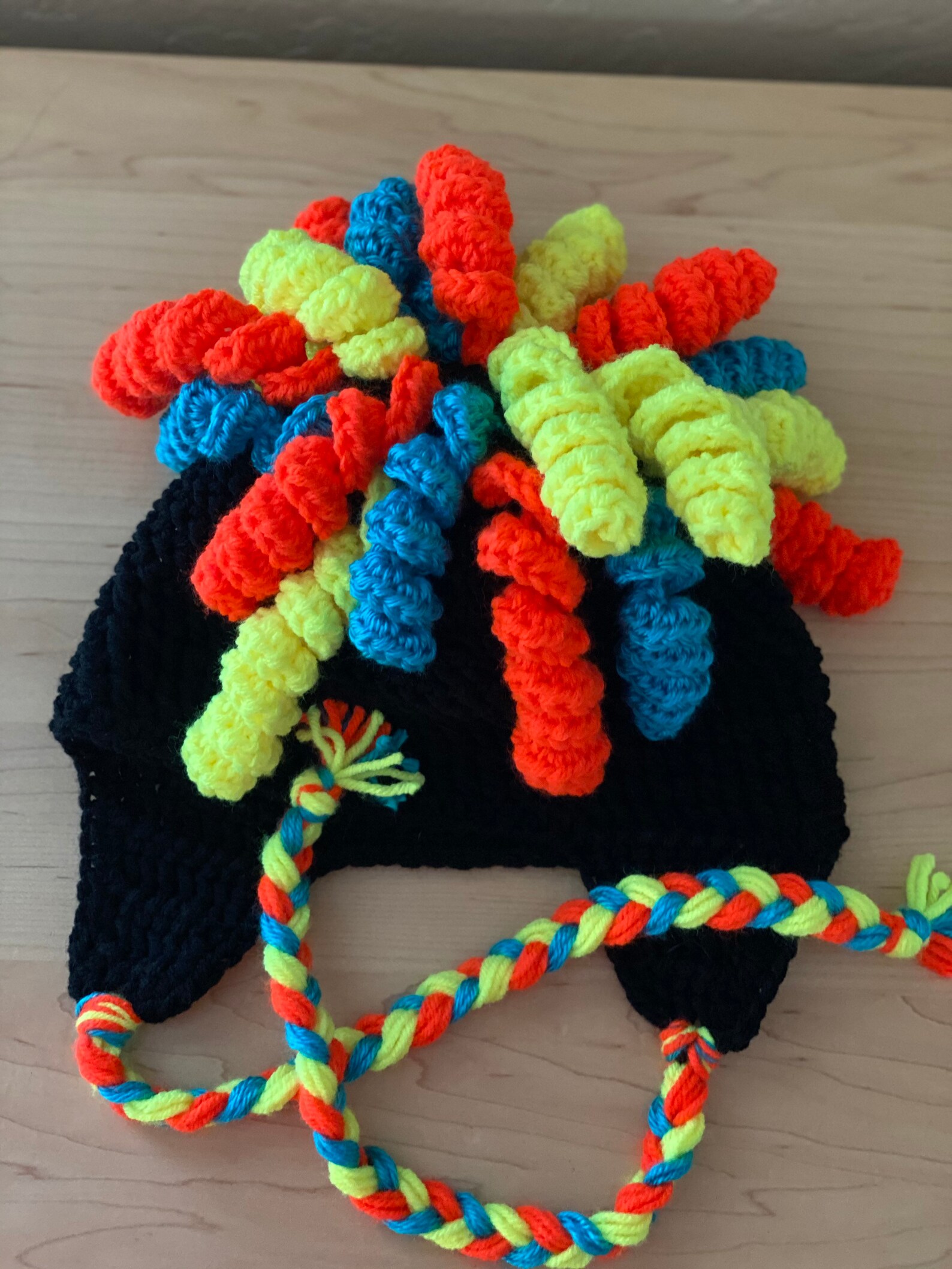 Crazy Hair Beanie Etsy