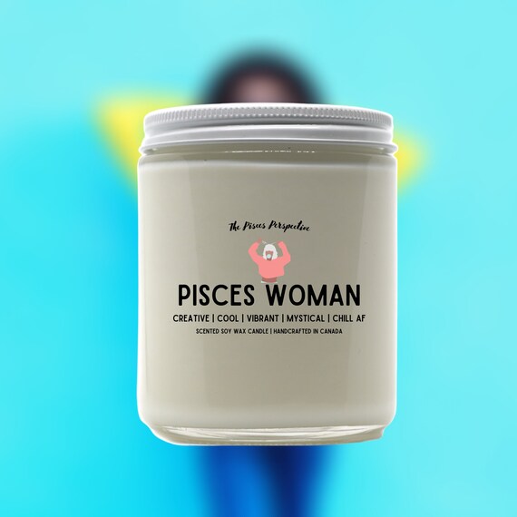 PICK A SCENT Pisces Woman Scented Soy Candles Zodiac Etsy