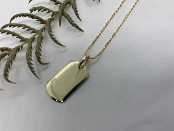 14K Solid GOLD Tiny NEWFOUNDLAND DOG Necklace