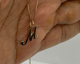 Details about   14k 14kt Yellow Gold Polished E Script Initial Charm PENDANT 12.3 mm X 7.55 mm 