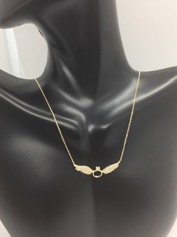 Angel wing necklace tiffany hot sale