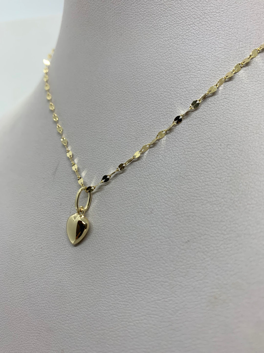 Glowing Heart Piercing Charm 14K