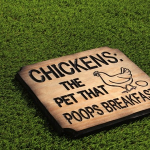 Customized Wood Signs | Personalized Wooden Sign | Custom Make Signs | Chicken Sign | Family Sign | Engraved Wood Sign | Living Room Decor