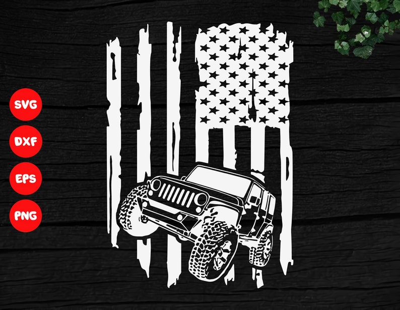 Download Jeep SVG Jeep american Flag svg Cricut Digital Files | Etsy