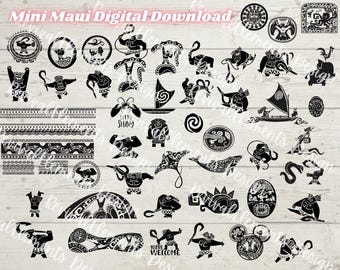 Descargas digitales PNG del tatuaje de Maui