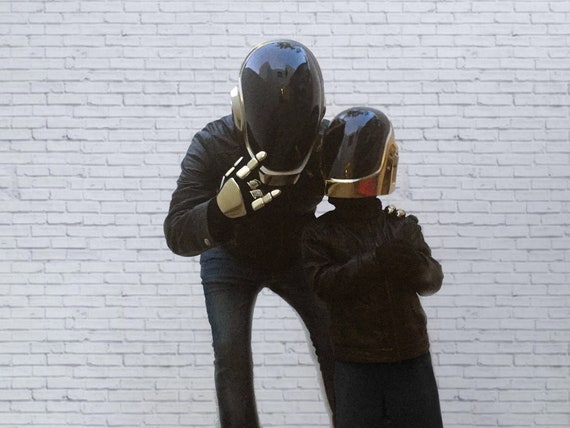 DAFT PUNK Helmet for Kids Guy-manuel Helmet. Free Metal - Etsy