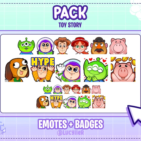 Pack badges + emote stwitch et discord jouet