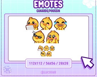 Emotes twitch discord duck chick cute
