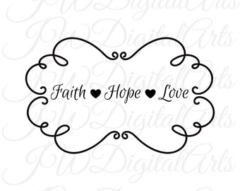 Download Faith Hope Love Svg Etsy