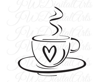 Free Free 283 Coffee Cup With Heart Steam Svg SVG PNG EPS DXF File