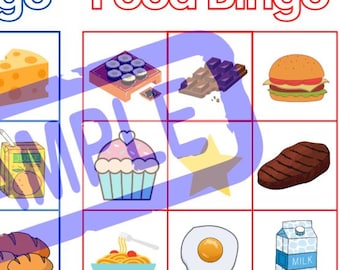 Jogo de Bingo de Comida para Crianças - 10 Cartelas Exclusivas para Imprimir!