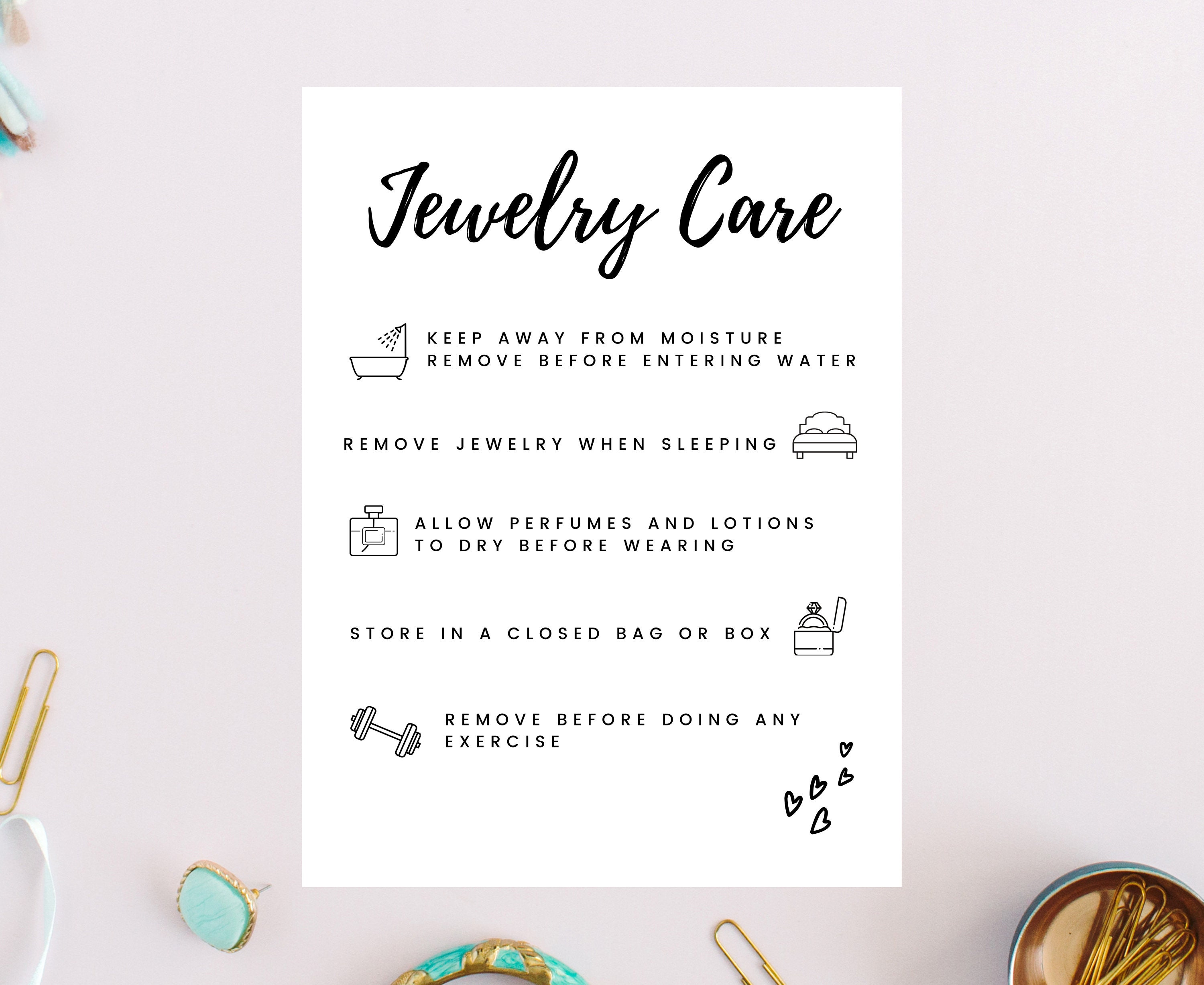 editable-jewelry-care-card-guide-jewelry-care-card-editable-etsy-uk