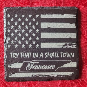 Try That In A Small Town Distressed Flag Tennessee digitaal bestand JPG/SVG/PNG