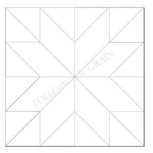 LEMOYNE STAR Barn Quilt Pattern digital file
