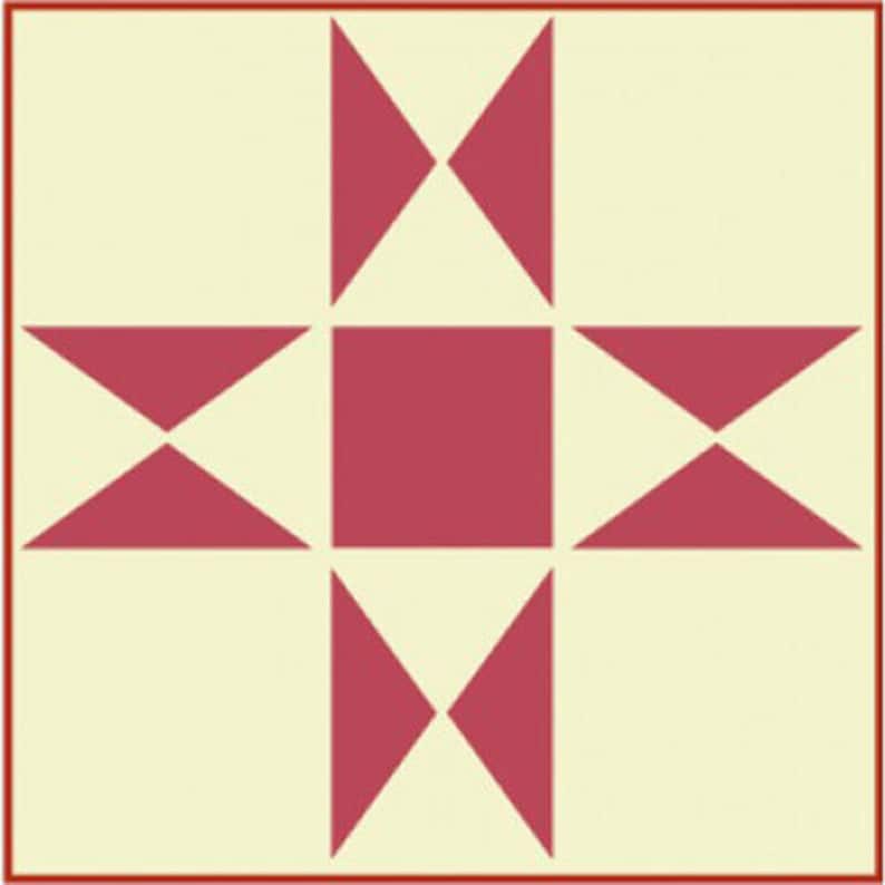 Ohio Star Barn Quilt Pattern Digital File - Etsy