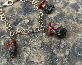 Mushroom Charm Bracelet