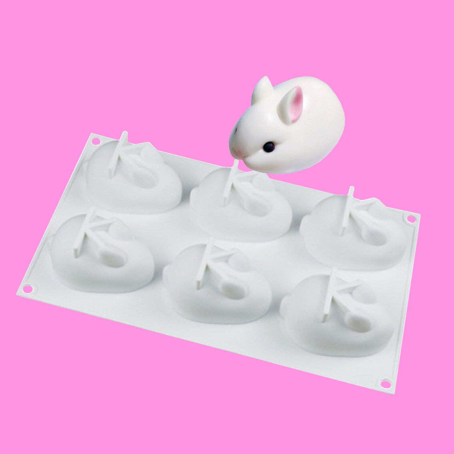 Chocolate Bunny Mold Easter Silicone Molds for Chocolate Etsy