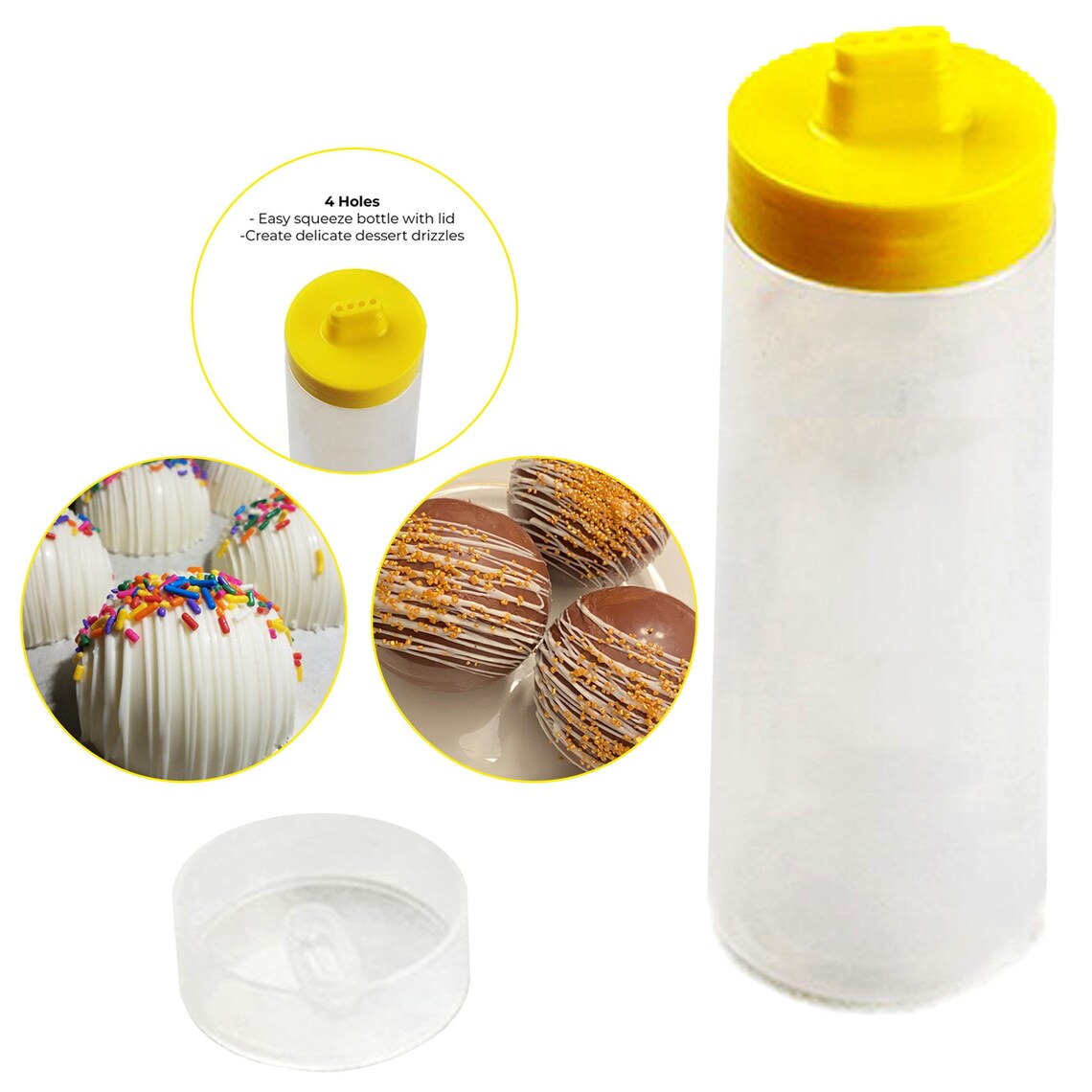 Drizzle Bottle for Chocolate Decorating Hot Cocoa Bombs Etsy