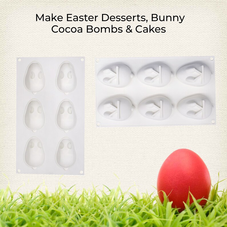 Chocolate Bunny Mold Easter Silicone Molds for Chocolate Etsy
