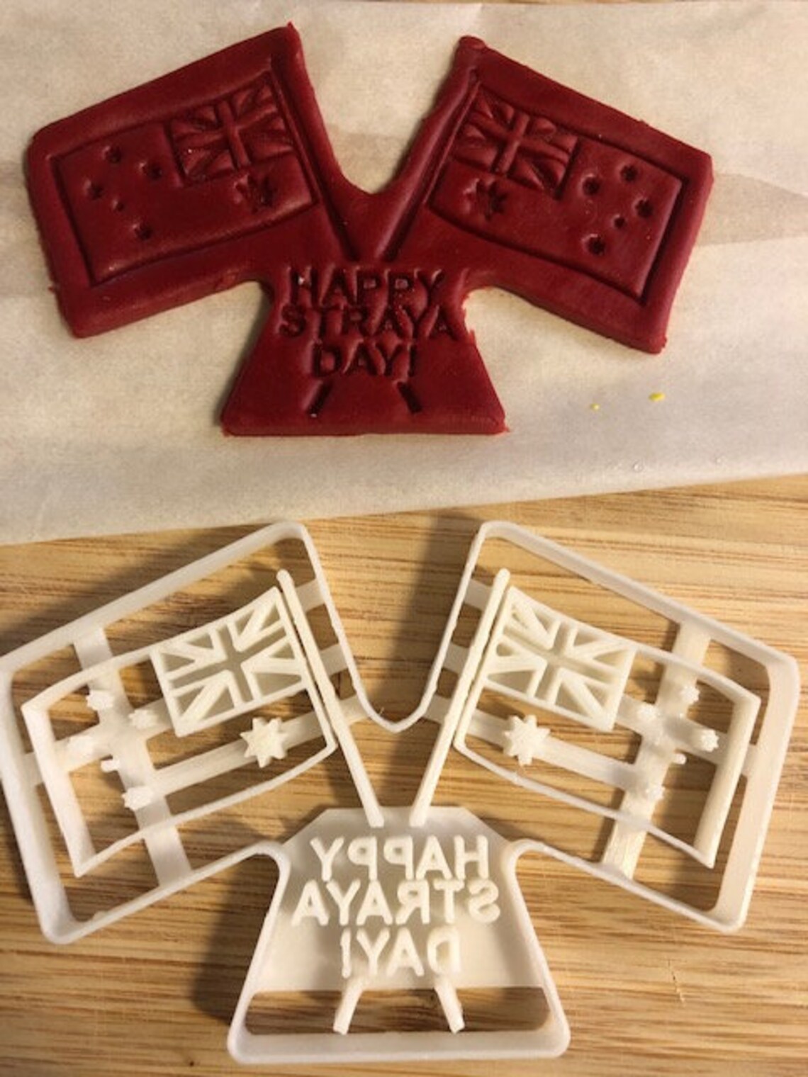 Crossed Australian flags Cookie Cutter Etsy