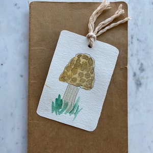 Hand painted Morel Mushroom Bookmark