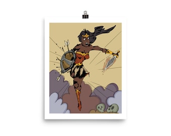 Wonder Woman art 25 pcs Sticker set Vinyl Car Decal Comics character Fanart sticker pack Girlish stickers Phone decal Random stickers Unique