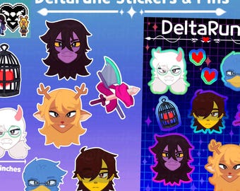 Deltarune Stickers and Pins