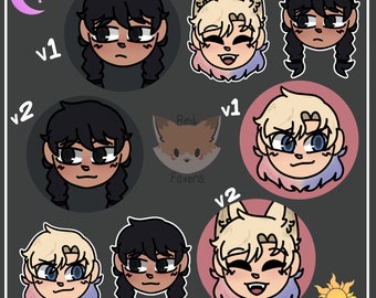 Wednesday Stickers & Buttons/pins ( wenclair )