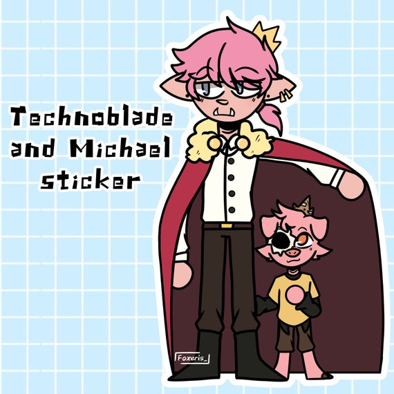 Technoblade and Michael Sticker 