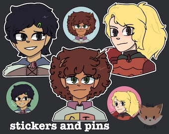 Amphibia stickers | pins |