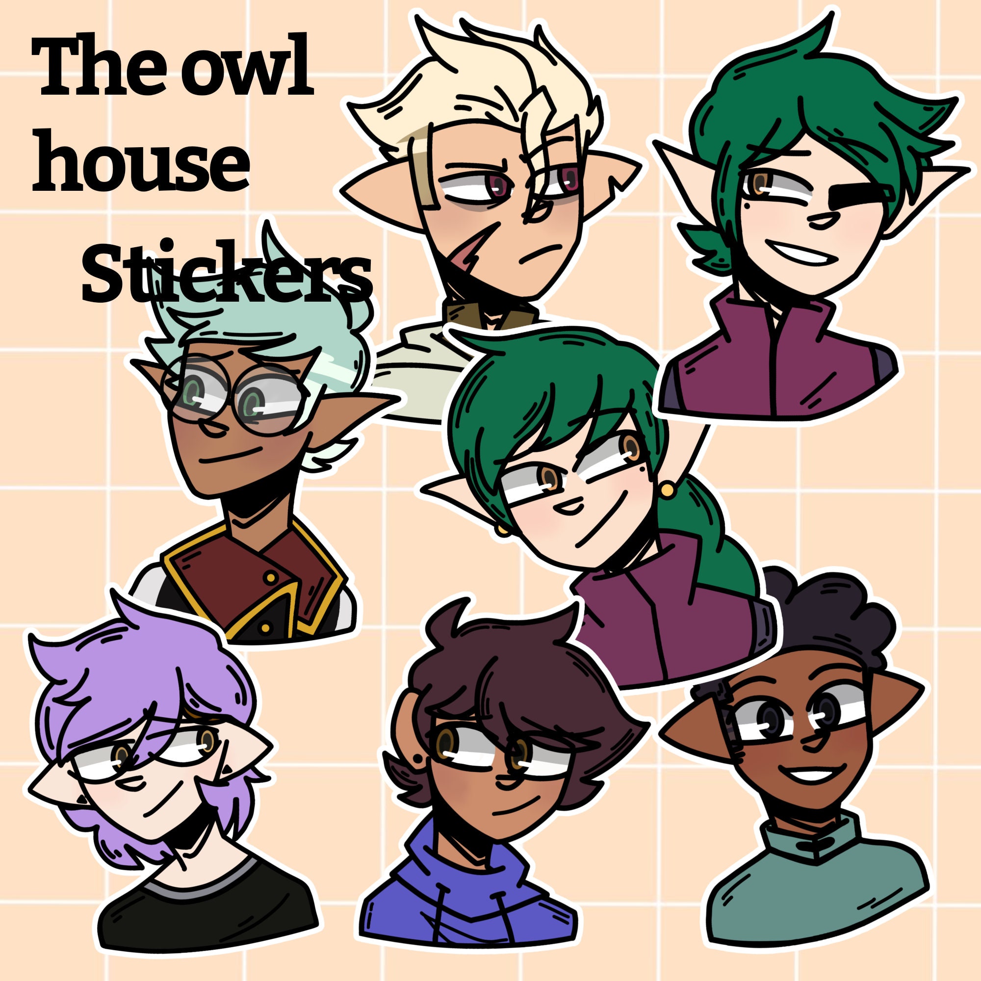 Owl House cast Vinyl stickers -  Portugal