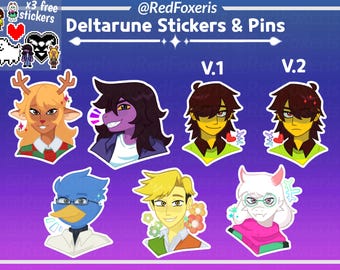 Deltarune Stickers and Pins
