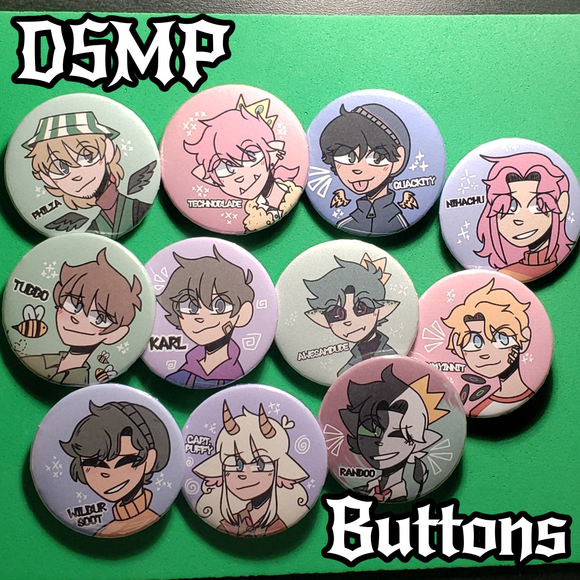 Dream SMP Pin Buttons