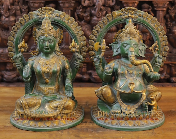 Buy Brass Mangalam Ganesha With Mushaka Raj Best Temple Idol