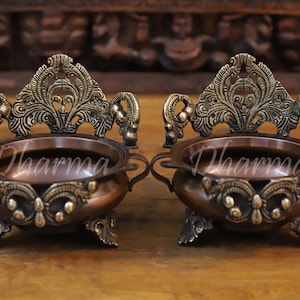 Brass Urli Pair for Decoration- Home, Temple, Office