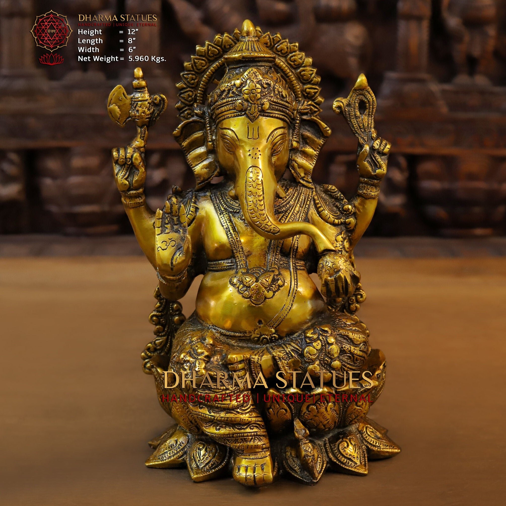 Brass Majestic Vinayaka lord Ganesha Resting on a Blooming - Etsy Australia Brass Majestic Vinayaka lord Ganesha Resting on a Blooming - Etsy Australia